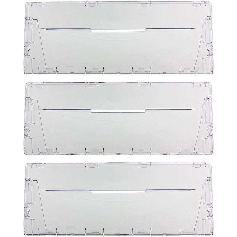 Plastic Drawer Flap Front Handle for Indesit CA55 CAA55 NCA55 Fridge Freezer (Pack of 3)
