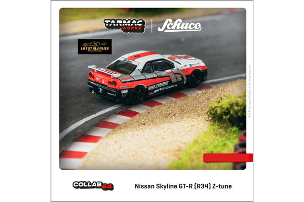 (Pre-Order) Tarmac Works Global64 Nissan Skyline GT-R (R34) Z-Tune GranTurismo 1:64 T64G-014-GT