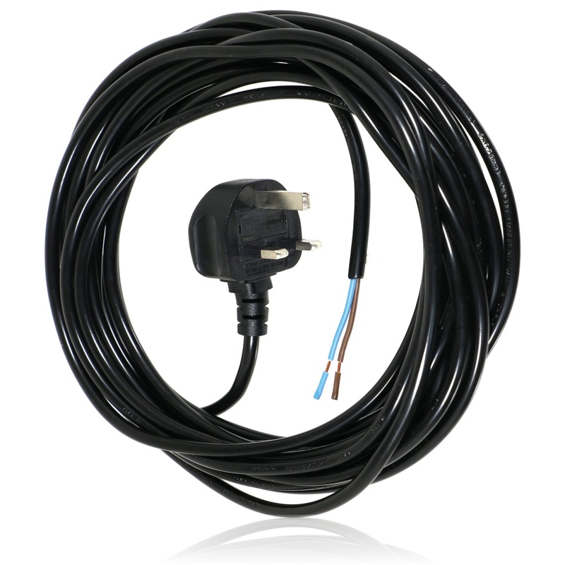 Power Cable for Numatic Harry HHR200 HHR200a Vacuum Cleaner Mains Power Lead (UK Plug, Black, 8.4m)