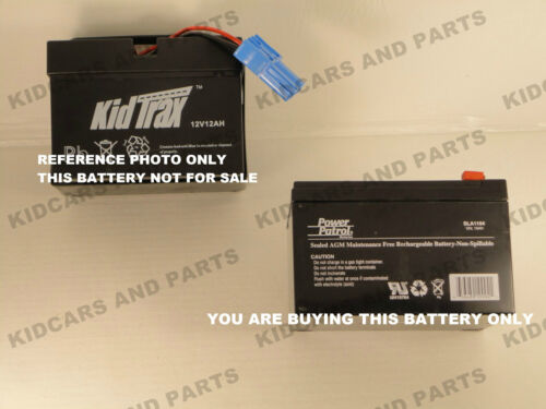 12V 12AH Rechargeable Battery for Kid Trax Ride-On Toys - Wires and Plug Not Included