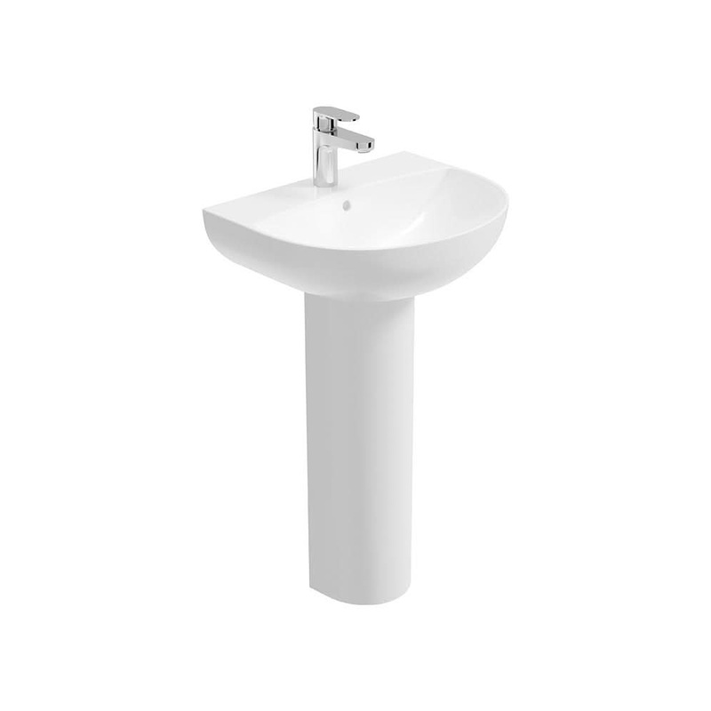 Sonas Horizon 50Cm 1Th Round Basin & Full Pedistal | USW0321