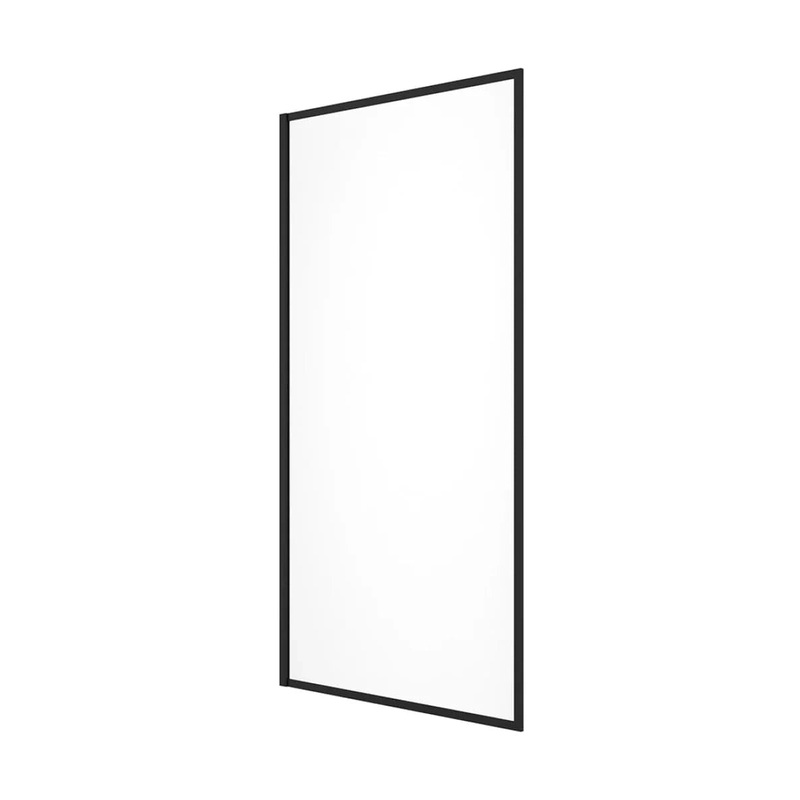 Sonas Mirage 800x1500mm Frame with Clear Glass Bath Screen | Matt Black | UBS00004