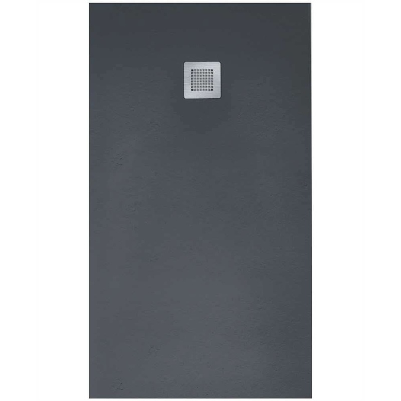 Sonas Slate Anthracite 1000X800Mm Rectangular Shower Tray & Waste | NSL1080AT